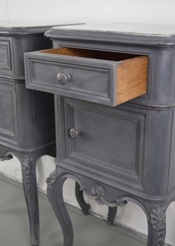 Pair of 19th Century Napoleon III bedside cabinets