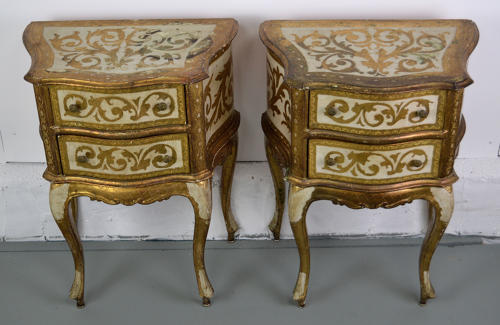 Pair of Venetian Gilt bedside tables