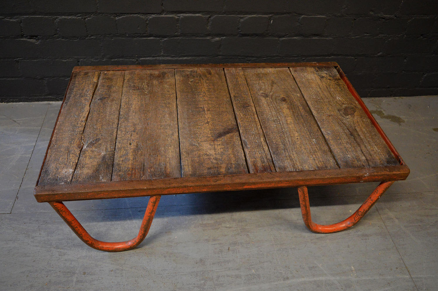 Vintage French Railway industrial pallet coffee table