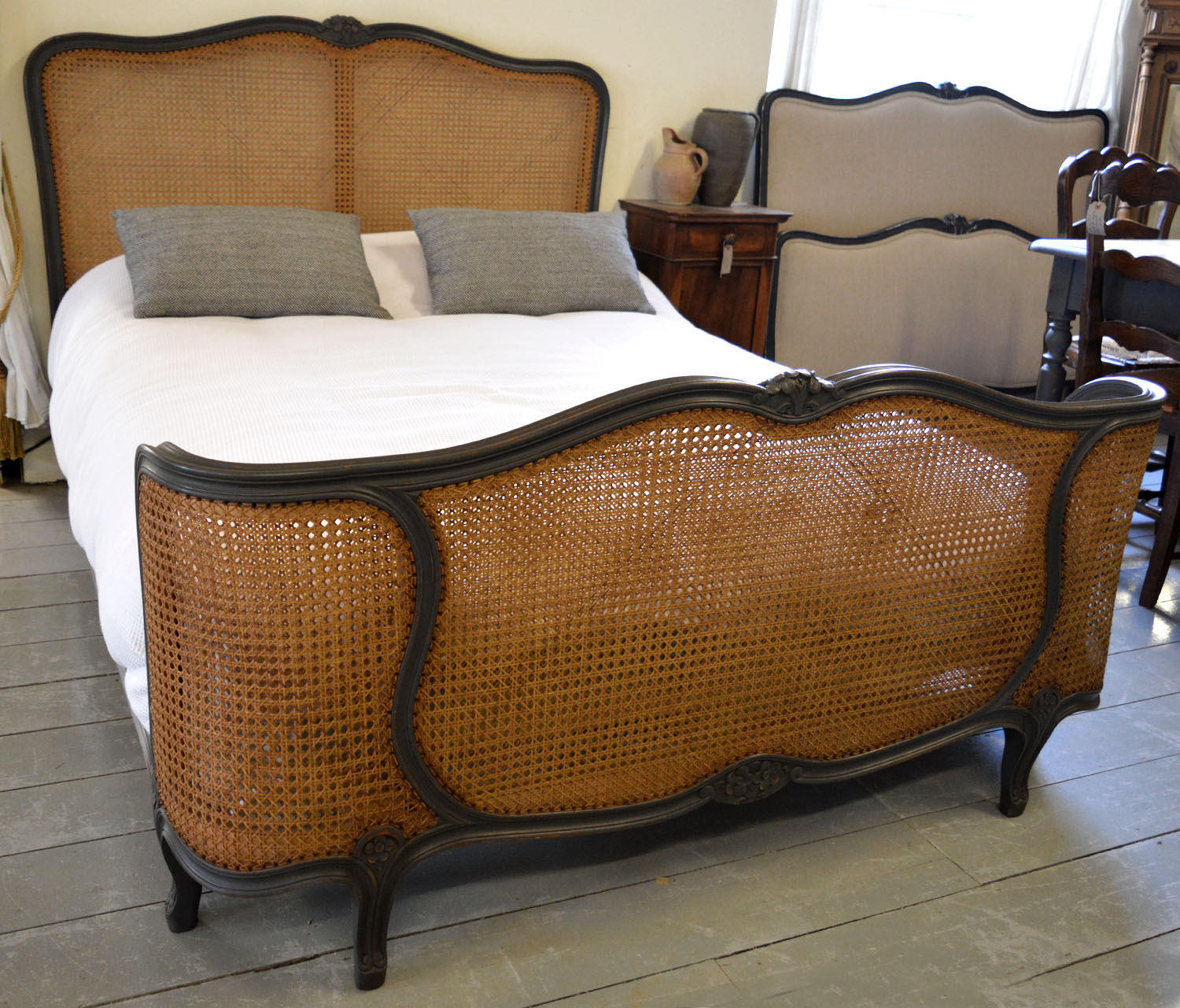 Louis XV style Double caned bedstead
