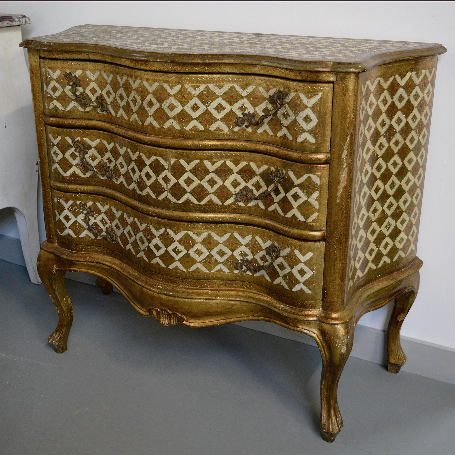 Venetian Painted and Gilt Commode