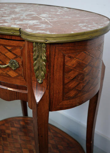 19th Century Louis XVI style Marquetry Lamp Table
