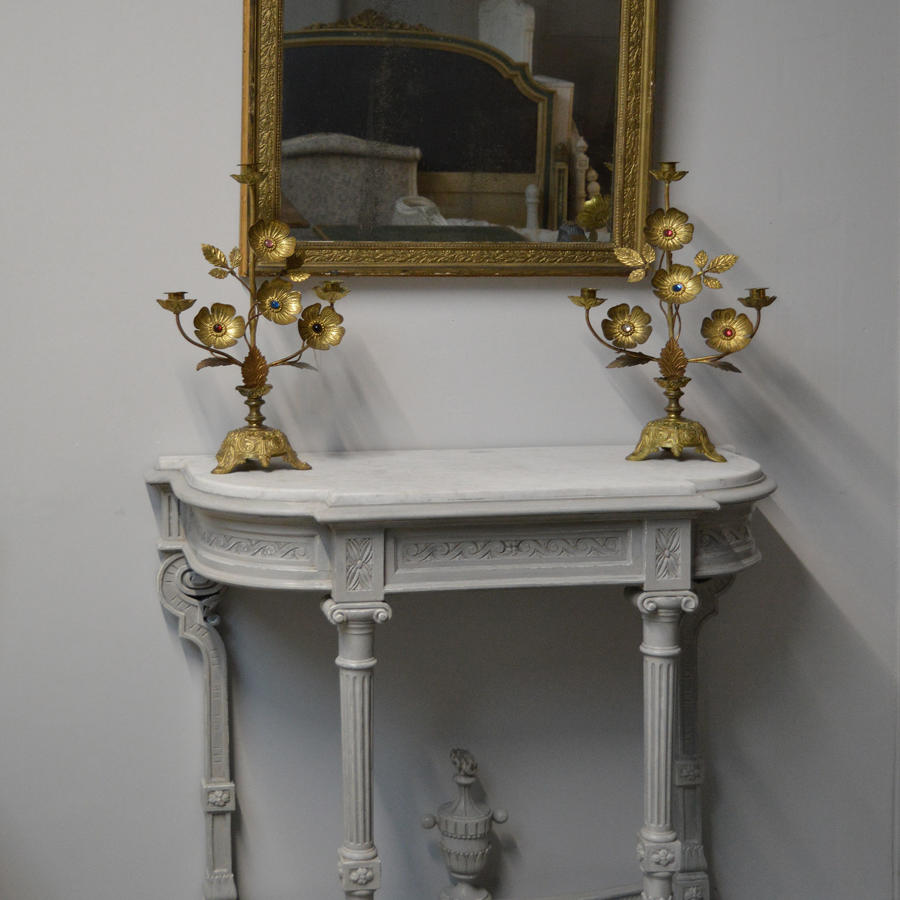 19thC Louis XVI style console table