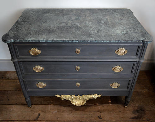 Louis XVI style painted commode c1900
