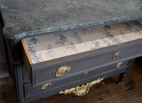 Louis XVI style painted commode c1900