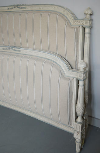 Louis XVI style King size Upholstered bedstead
