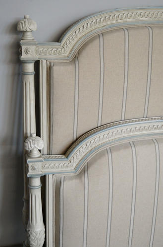 Louis XVI style King size Upholstered bedstead