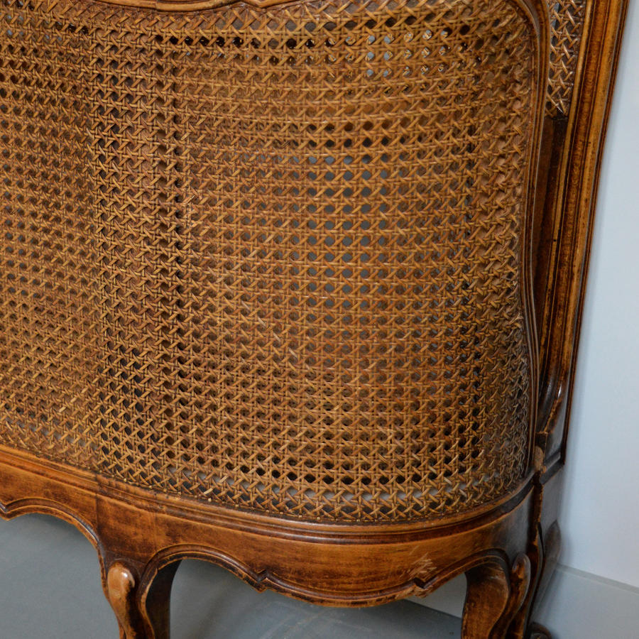 Louis XV style King size Cane bedstead
