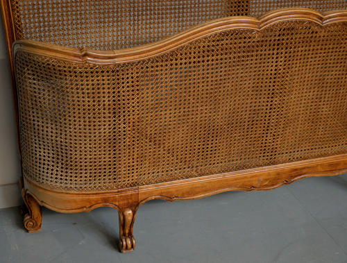 Louis XV style King size Cane bedstead