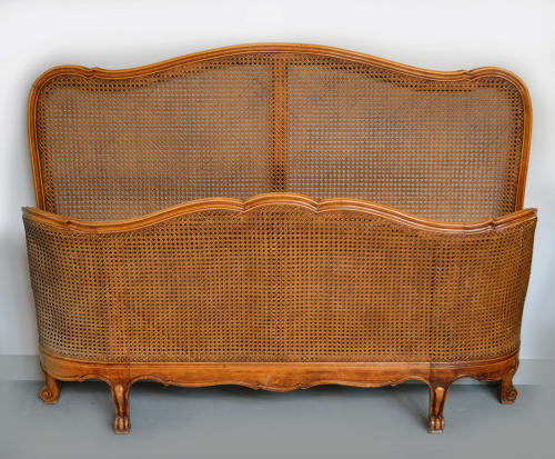 Louis XV style King size Cane bedstead