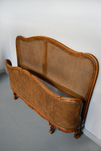 Louis XV style King size Cane bedstead