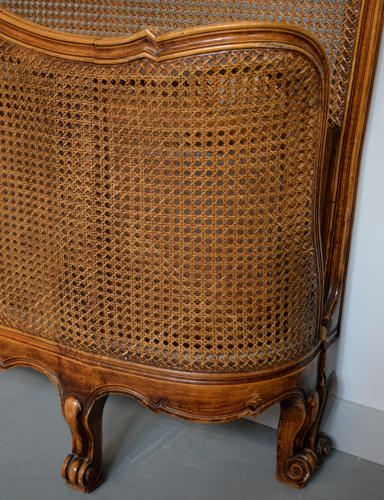 Louis XV style King size Cane bedstead