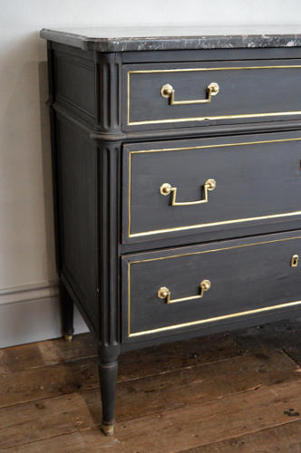 Late 18th Century Louis XVI marble top commode