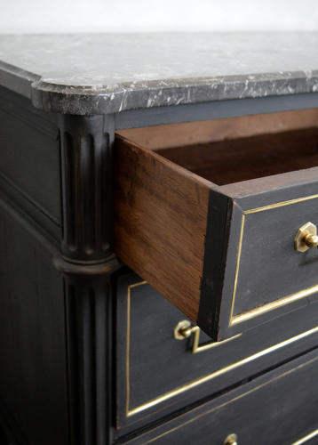 Late 18th Century Louis XVI marble top commode