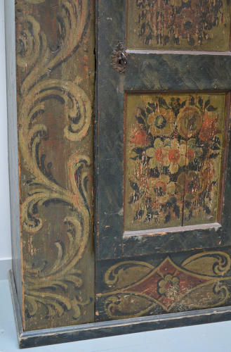 Small Hand Painted 18th Century Alsace Armoire