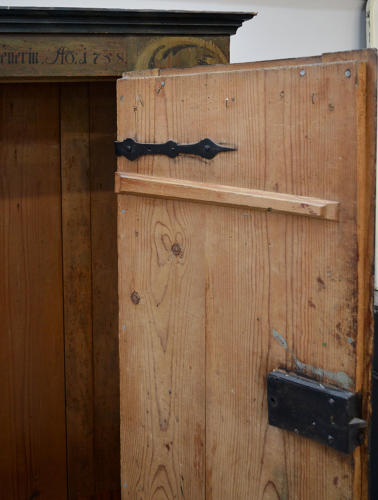Small Hand Painted 18th Century Alsace Armoire