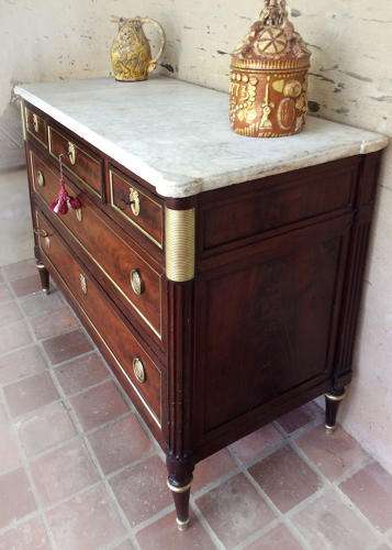 18th Century Louis XVI Mahogany Commode