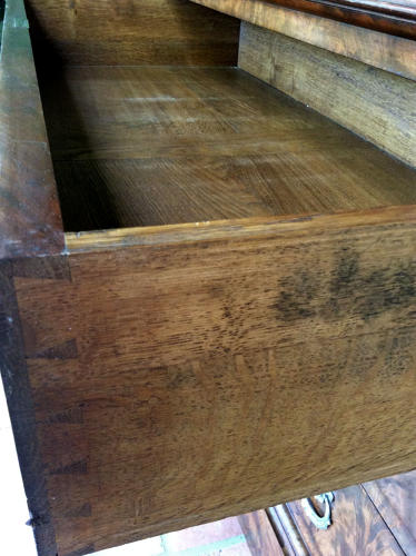 19thC Flame Mahogany Restoration Period Commode