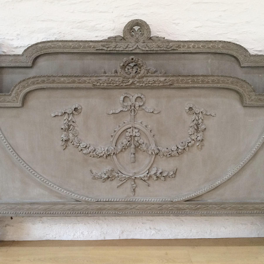 Grand 19th Century Louis XVI large king-size bedstead