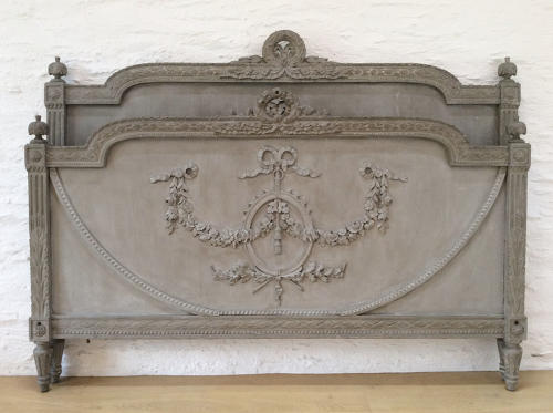 Grand 19th Century Louis XVI large king-size bedstead