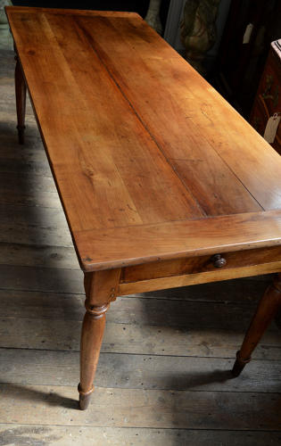 French 19th Century Cherry Farmhouse Table