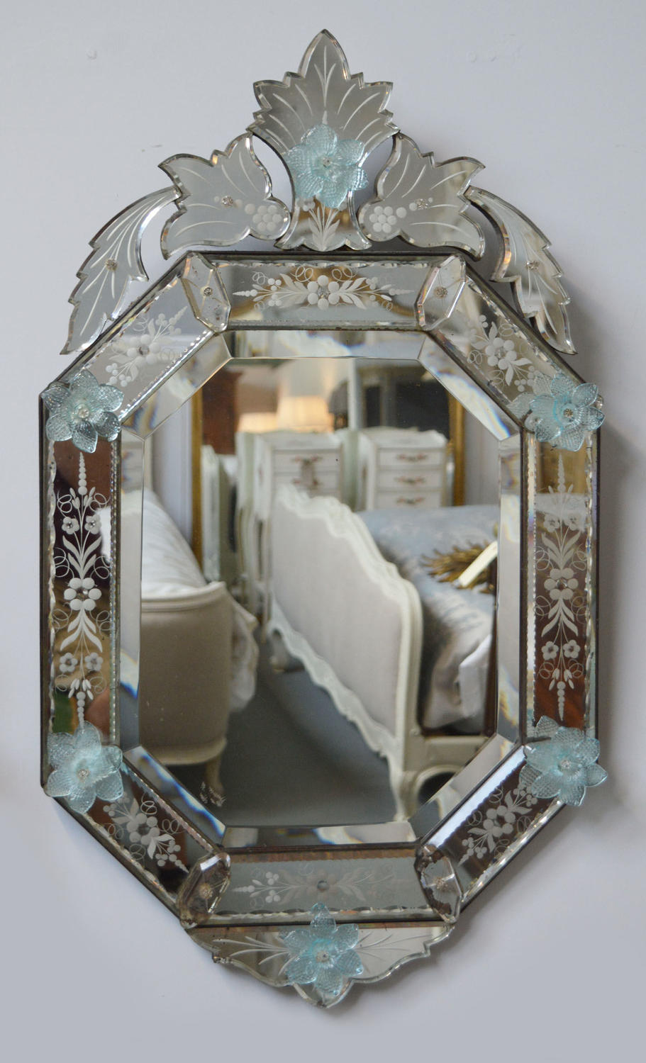 Early 20thC Venetian wall mirror