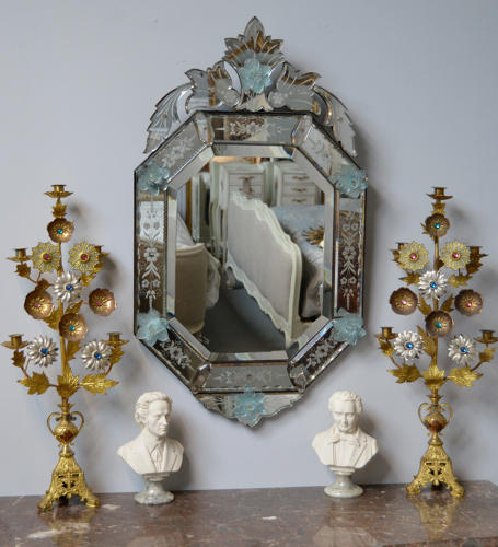 Early 20thC Venetian wall mirror