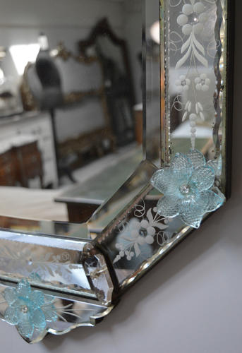 Early 20thC Venetian wall mirror