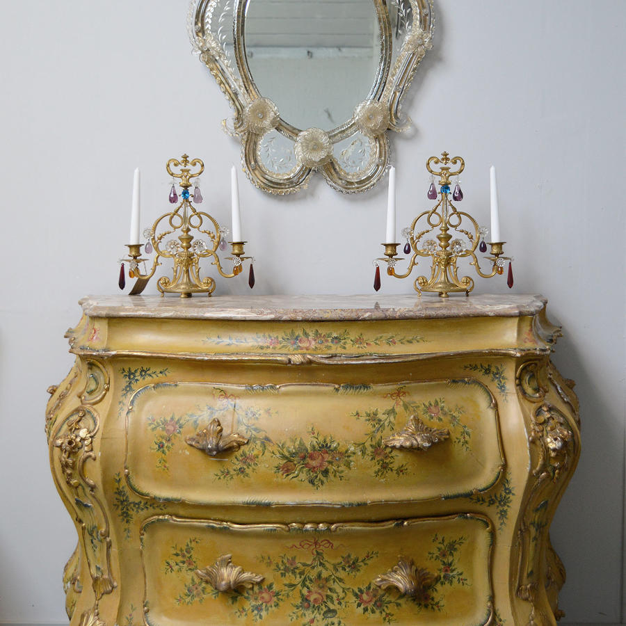 Late 19th Century Venetian Bombe Commode