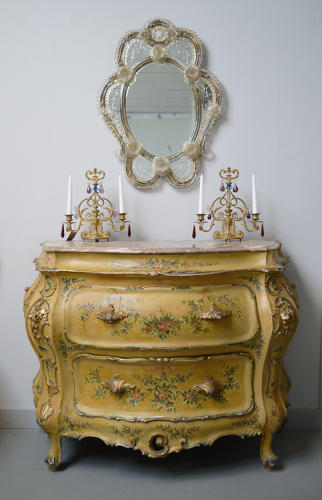 Late 19th Century Venetian Bombe Commode