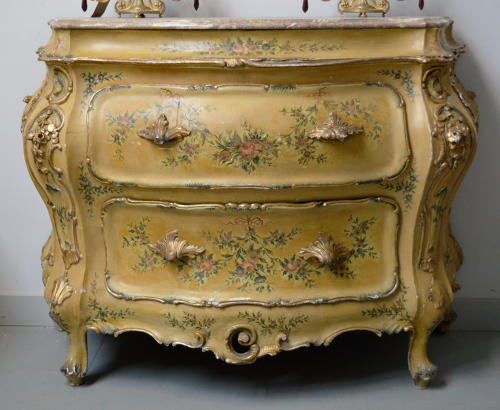 Late 19th Century Venetian Bombe Commode