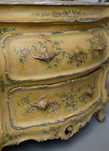 Late 19th Century Venetian Bombe Commode
