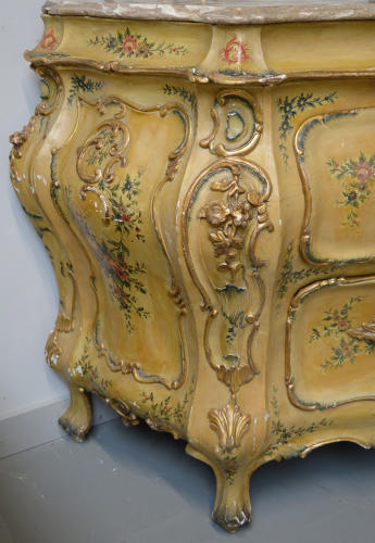 Late 19th Century Venetian Bombe Commode
