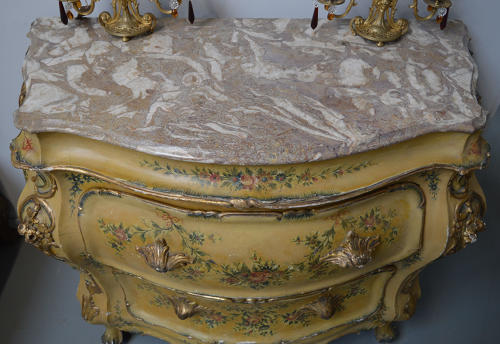Late 19th Century Venetian Bombe Commode
