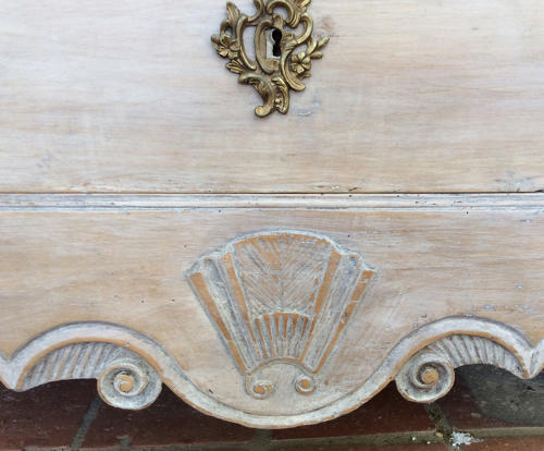 18th Century Louis XV lime-washed commode
