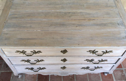 18th Century Louis XV lime-washed commode