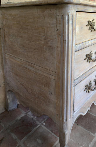 18th Century Louis XV lime-washed commode