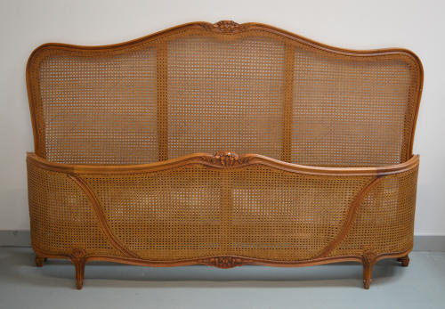 Super King size Louis XV style caned bedstead