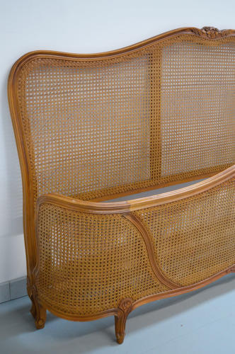 Super King size Louis XV style caned bedstead