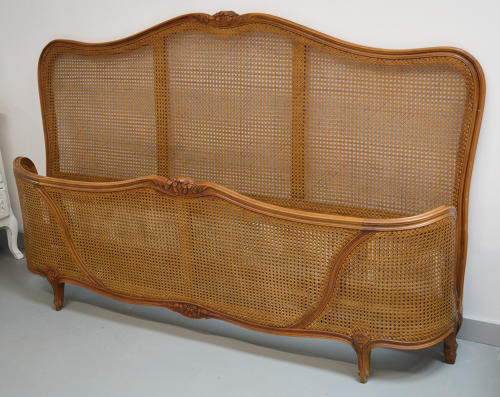Super King size Louis XV style caned bedstead