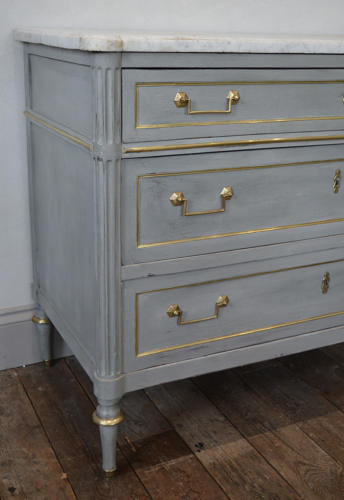 18th Century Louis XVI marble top commode