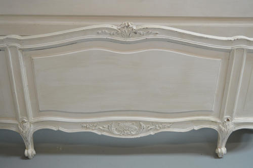 King size Louis XV style curved end bedstead