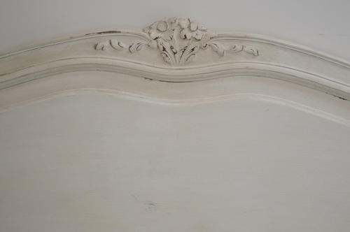 King size Louis XV style curved end bedstead