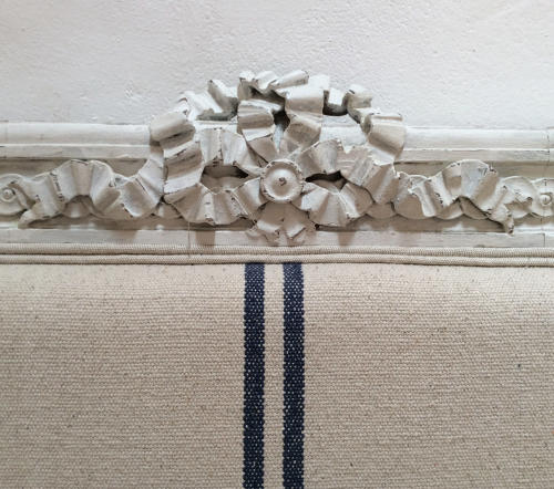 19th Century Louis XVI style double upholstered Bedstead