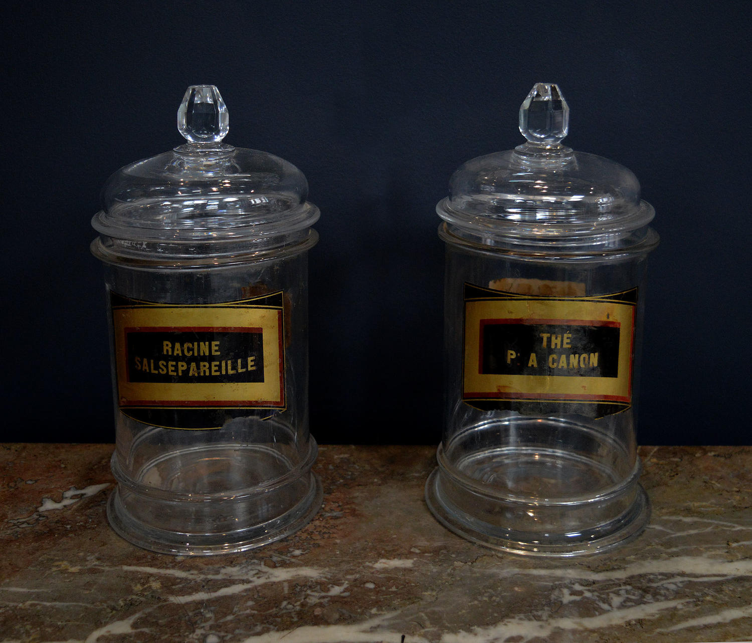 Pair of Late 19th Century Apothecary Jars