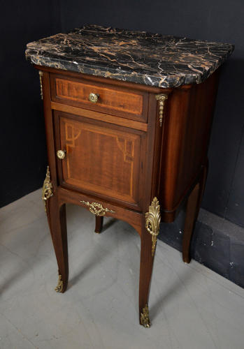 Pair of Mahogany Louis XVI style Bedside Cabinets