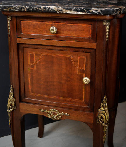 Pair of Mahogany Louis XVI style Bedside Cabinets