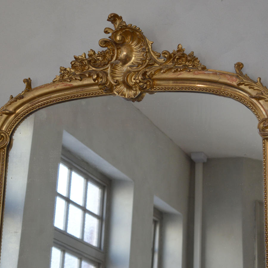 Large 19th Century Louis XV style mirror