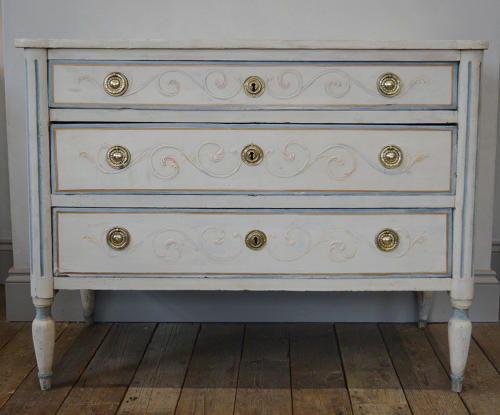 18th Century Piedmont Italian Painted Commode