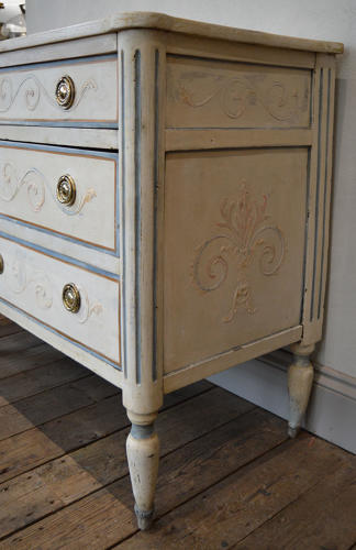 18th Century Piedmont Italian Painted Commode